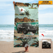 GeckoCustom Upload Car Photo Beach Towel N304 HN590