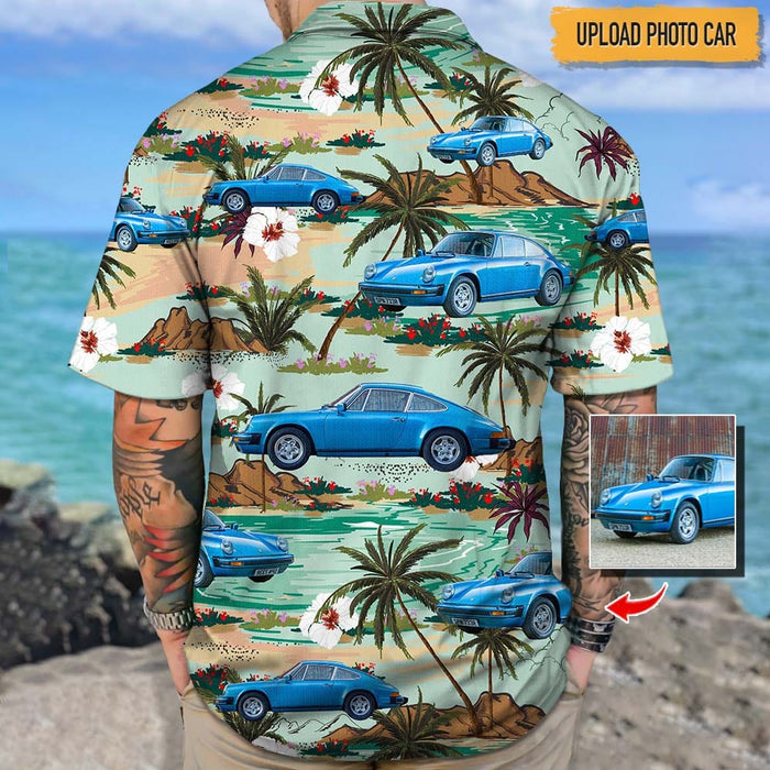 Hawaiian Shirt Women With Custom Photo and Text Car Hawaiian 