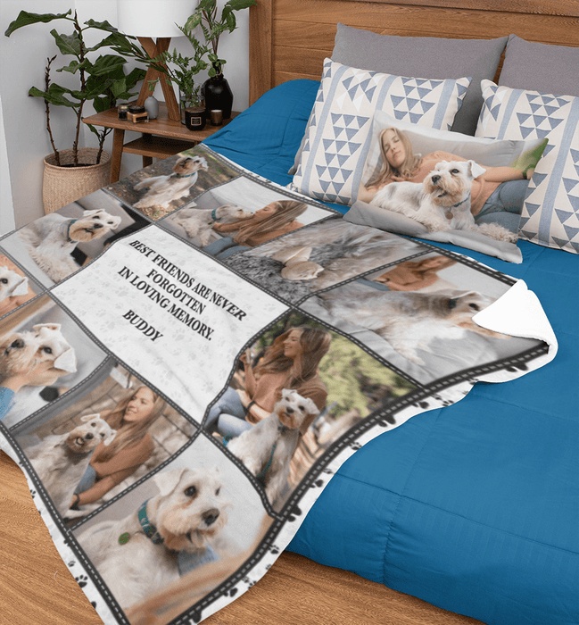 GeckoCustom Upload Photo, Custom Quotes Blanket For Dog, Cat Lovers, HN590
