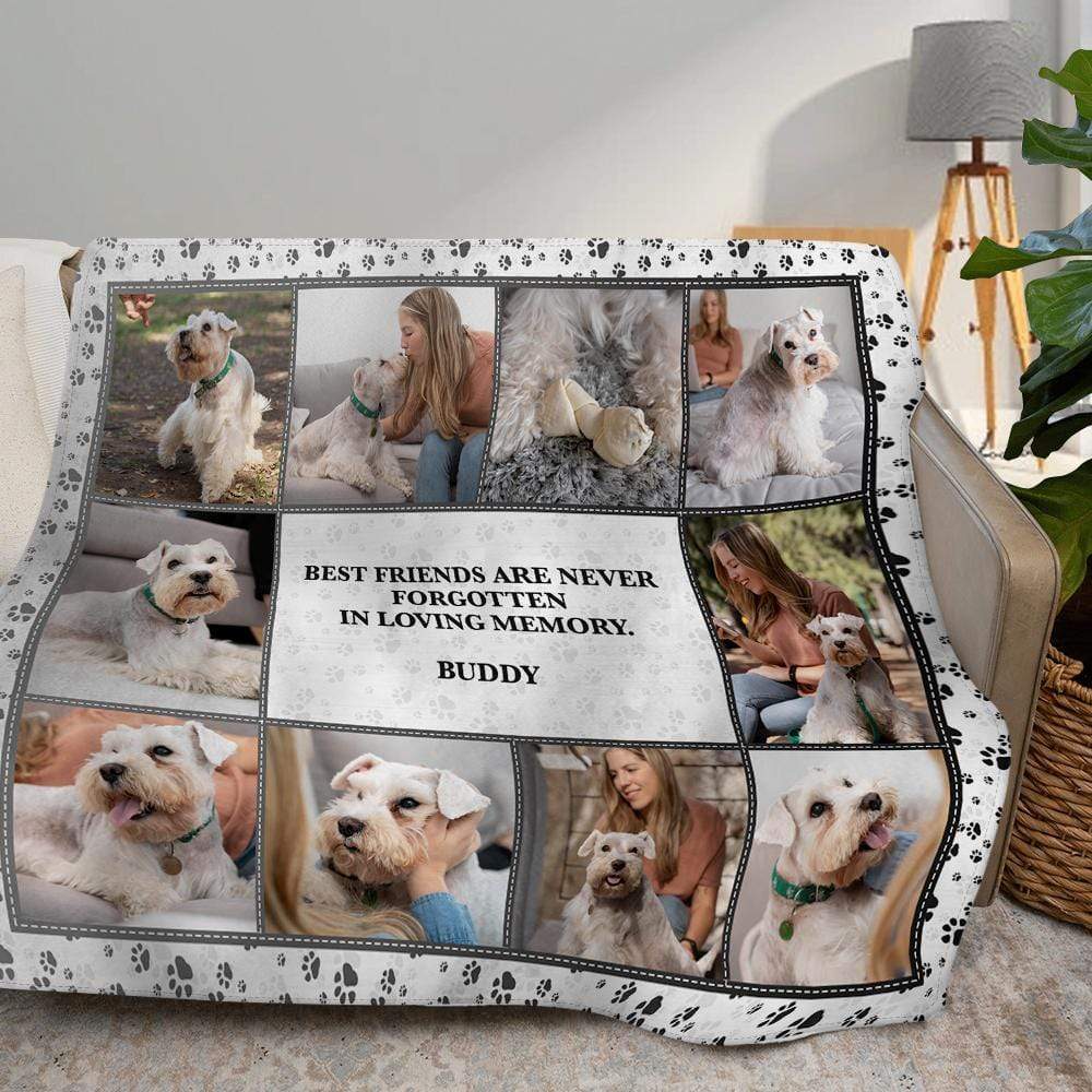 GeckoCustom Upload Photo, Custom Quotes Blanket For Dog, Cat Lovers, HN590 VPS Cozy Plush Fleece 30 x 40 Inches (baby size)