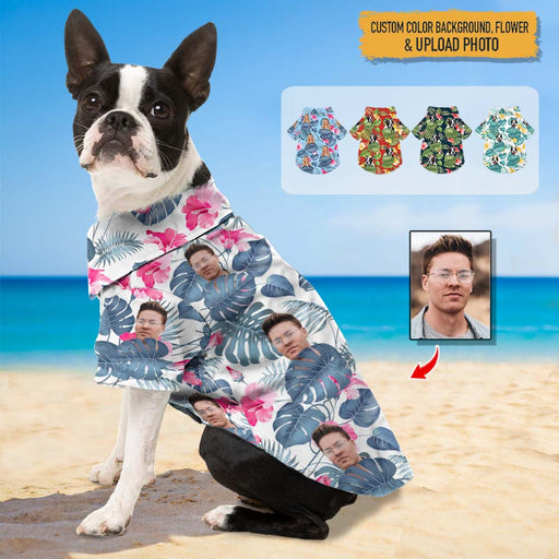 GeckoCustom Upload Photo Dog Hawaiian Shirt, K228 HN590