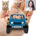 GeckoCustom Upload Photo Dog Keychain, Dog Lover Gift, Cat Lover Gift, Acrylic Keychain 2"x2" HN590