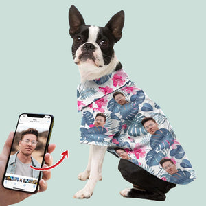 GeckoCustom Upload Photo Dog's Hawaiian Shirt, K228 HN590 S