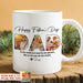 GeckoCustom Upload Photo Happy Father's Day Family Mug, HN590