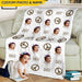 GeckoCustom Upload Photo Hippie Blanket HN590 VPS Cozy Plush Fleece 30 x 40 Inches (baby size)