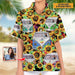 GeckoCustom Upload Photo Hippie Men's Hawaiian Shirt K228 HN590