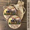 GeckoCustom Upload photo Ormanet For Campers, Christmas Wood Slice Ornament, HN590