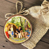GeckoCustom Upload photo Ornament Camping Ornament Christmas Wood Slice Ornament, HN590
