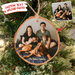 GeckoCustom Upload photo Ornament Family Ornament Christmas Wood Slice Ornament, HN590 ONE SIDE / 3.2 - 3.5 in / 1 Piece