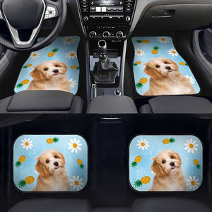 GeckoCustom Upload Photo Personalized Gift For Dog Lover Car Mat, HN590