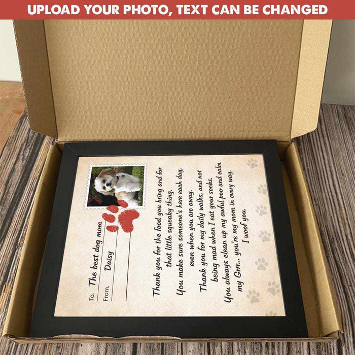 GeckoCustom Upload Photo Thank You Family Picture Frame For Mother, HN590 10"x8"