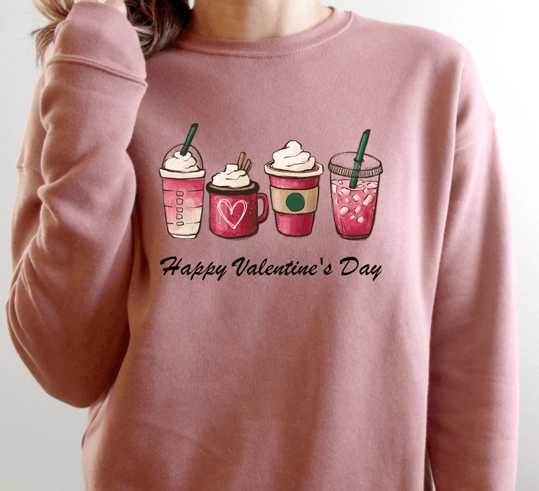GeckoCustom Valentine Coffee Heart Custom Shirt