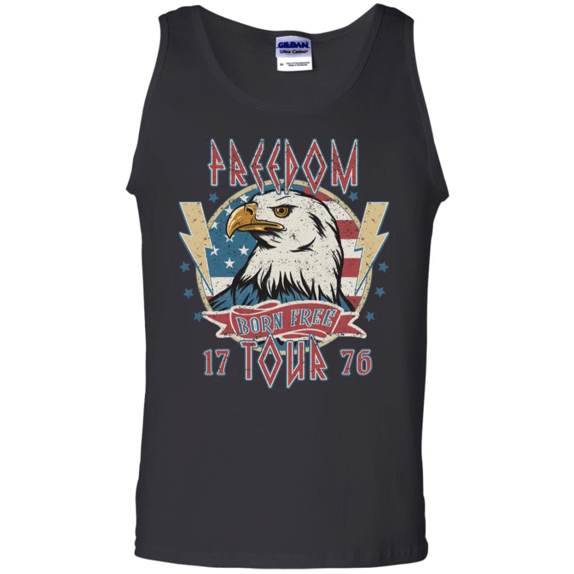 GeckoCustom 4TH JULY Unisex Tank Top / Black / S