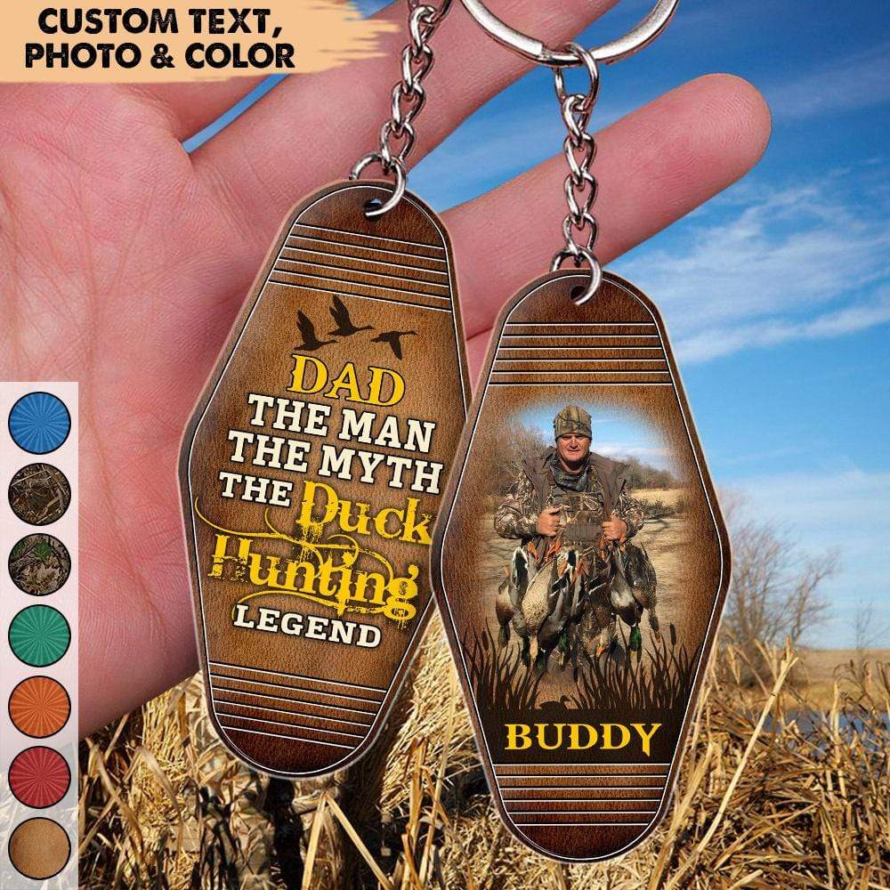 The Man The Myth The Duck Hunting Legend Vintage Keychain, Duck