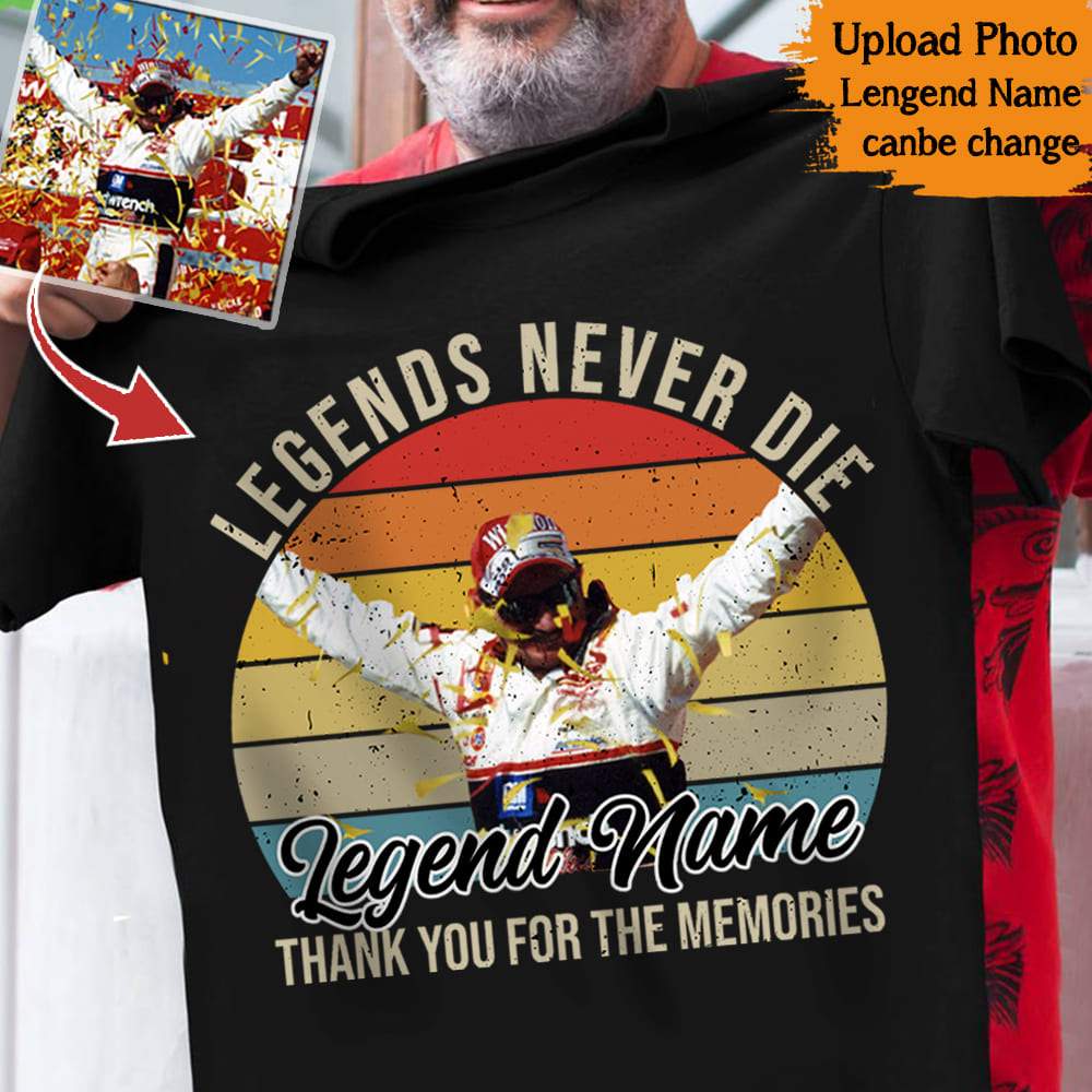 GeckoCustom Vintage Retro Legends Shirt, Custom Photo Shirt HN590 Premium Tee (Favorite) / P Black / S