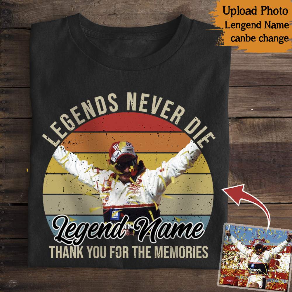 GeckoCustom Vintage Retro Legends Shirt, Custom Photo Shirt HN590 Premium Tee (Favorite) / P Black / S