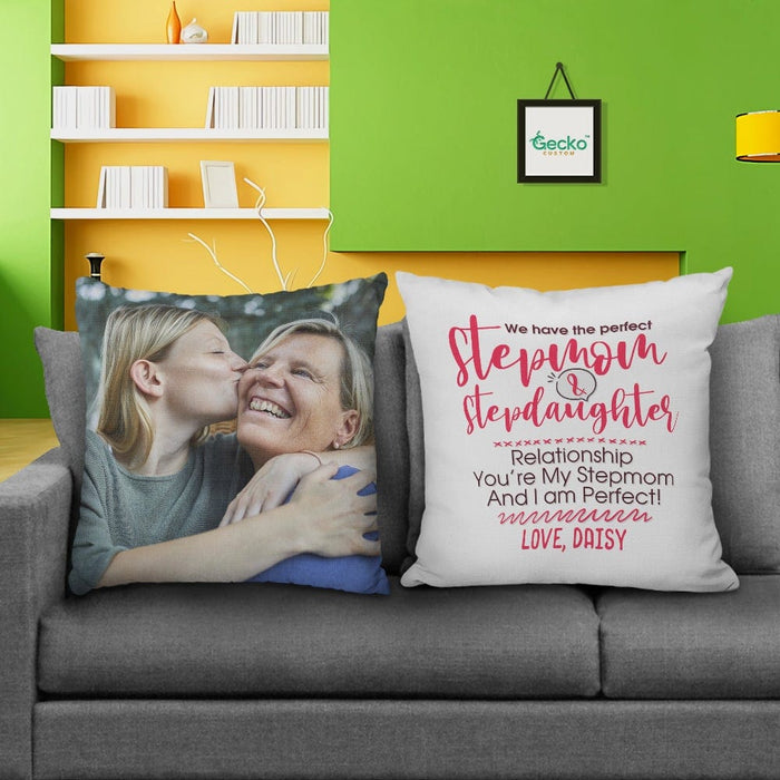 GeckoCustom We Have The Perfect Stepmother Family Throw Pillow HN590