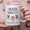 GeckoCustom We Love You In Every Universe Personalized Custom Dog Dad Mug C324