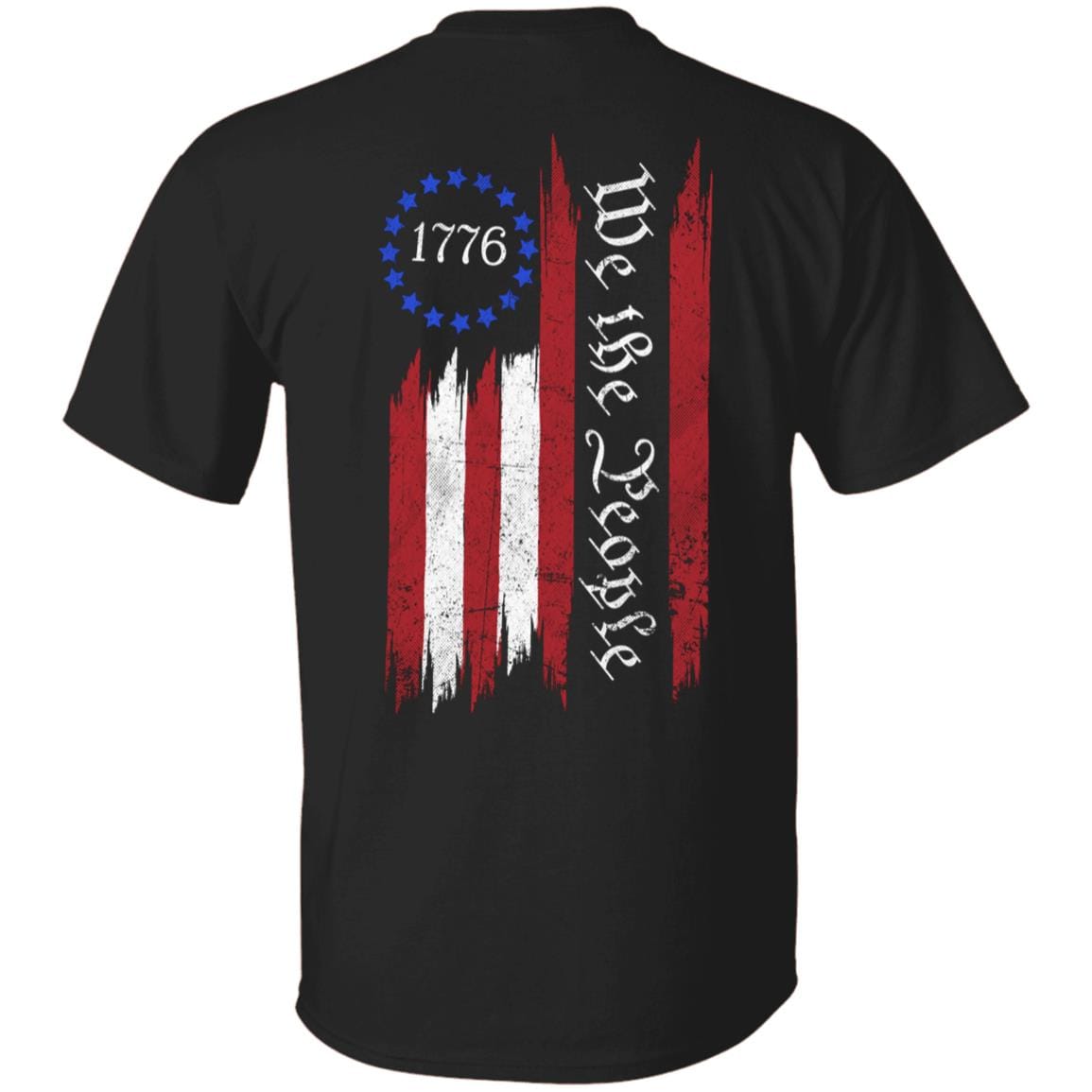 GeckoCustom We The People Patriotic Independence Day Shirt H389 Basic Tee / Black / S