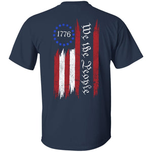 GeckoCustom We The People Patriotic Independence Day Shirt H389 Basic Tee / Navy / S