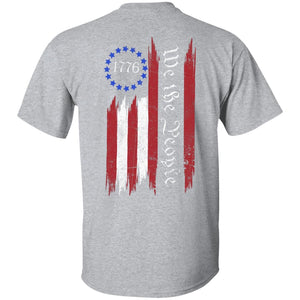 GeckoCustom We The People Patriotic Independence Day Shirt H389 Basic Tee / Sport Grey / S