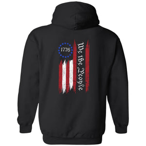 GeckoCustom We The People Patriotic Independence Day Shirt H389 Pullover Hoodie / Black / S