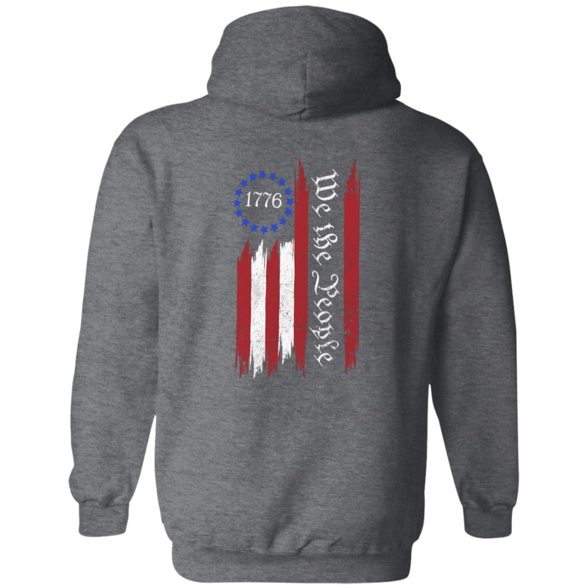 GeckoCustom We The People Patriotic Independence Day Shirt H389 Pullover Hoodie / Dark Heather / S
