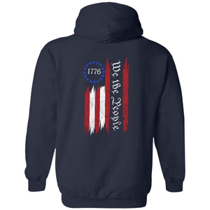 GeckoCustom We The People Patriotic Independence Day Shirt H389 Pullover Hoodie / Navy / S