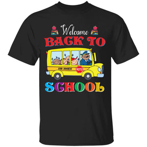 GeckoCustom Welcome Back To School Shirt H425 Youth  T-Shirt / Black / YXS