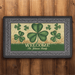 GeckoCustom Welcome St. Patrick's Day Personalized Doormat 30x18 inch - 75x45 cm