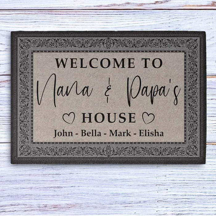 Personalized Initials Welcome to Our Home Doormat – Urban Owl