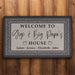 GeckoCustom Welcome To Nana And Papas House Personalized Doormats 30x18 inch - 75x45 cm