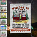 GeckoCustom Welcome to our Camper The Drink Are Cold Outdoor Camping Garden Flag, Camping Gift HN590