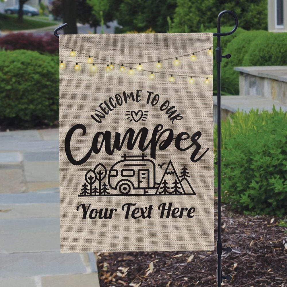 Welcome To Our Campsite Camping Doormat, K228 HN590 — GeckoCustom