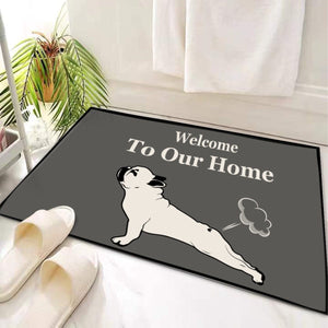 GeckoCustom Welcome To Our Home Dog Doormat T368 HN590