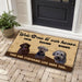 GeckoCustom Welcome To Our Home Personalized Custom Photo Dog Doormats H607