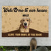 GeckoCustom Welcome To Our Home Personalized Custom Photo Dog Doormats H607