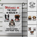 GeckoCustom Welcome To The Dog's House Garden Flag, Dog Lover Gift HN590 Without flagpole