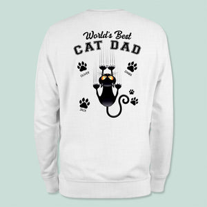GeckoCustom World's Best Cat Dad Father's Day Back Shirt N304 889141