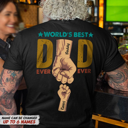 GeckoCustom World's Best Dad Ever Ever Family Shirt, HN590