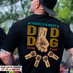 GeckoCustom World's Best Dog Cat Dad Ever Ever Back Pet Shirt N304 HN590