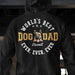 GeckoCustom Worlds Best Dog Dad Personalized Custom Dog Backside Shirt C424 Pullover Hoodie / Black Colour / S