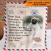 GeckoCustom Wrap Yourself Up Consider It A Big Hug Dog Blanket, Custom Dog Photo Blanket, Dog Loss Gift, HN590