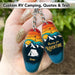 GeckoCustom YHN Happy Campers Camping Keychain, Camping Gift, Custom Rv Camping HN590