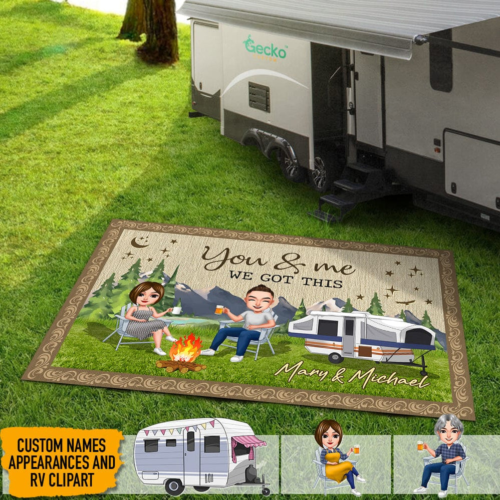 Personalized Patio Rug For Campers — GeckoCustom