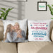 GeckoCustom You Are Actually An Awesome Stepmother Family Throw Pillow HN590 14x14 in / Pack 1