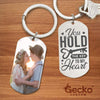 GeckoCustom You Hold The Key To My Heart Valentine Metal Keychain HN590