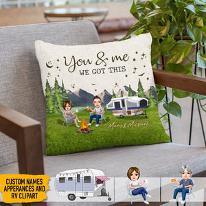 GeckoCustom You & Me Family - Couple Gift Camping Pillow K228 HN590