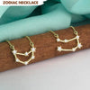 GeckoCustom Zodiac Necklace, Gold Zodiac Necklace, Astrology Sign Necklace HN590